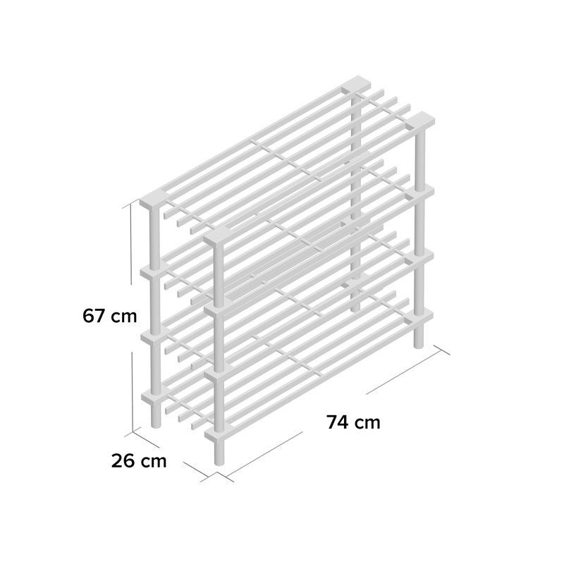 Shoe Rack, Walnut