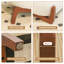Chaises d'appoint confortables, chaises sans accoudoirs modernes en tissu et en bois pour la maison