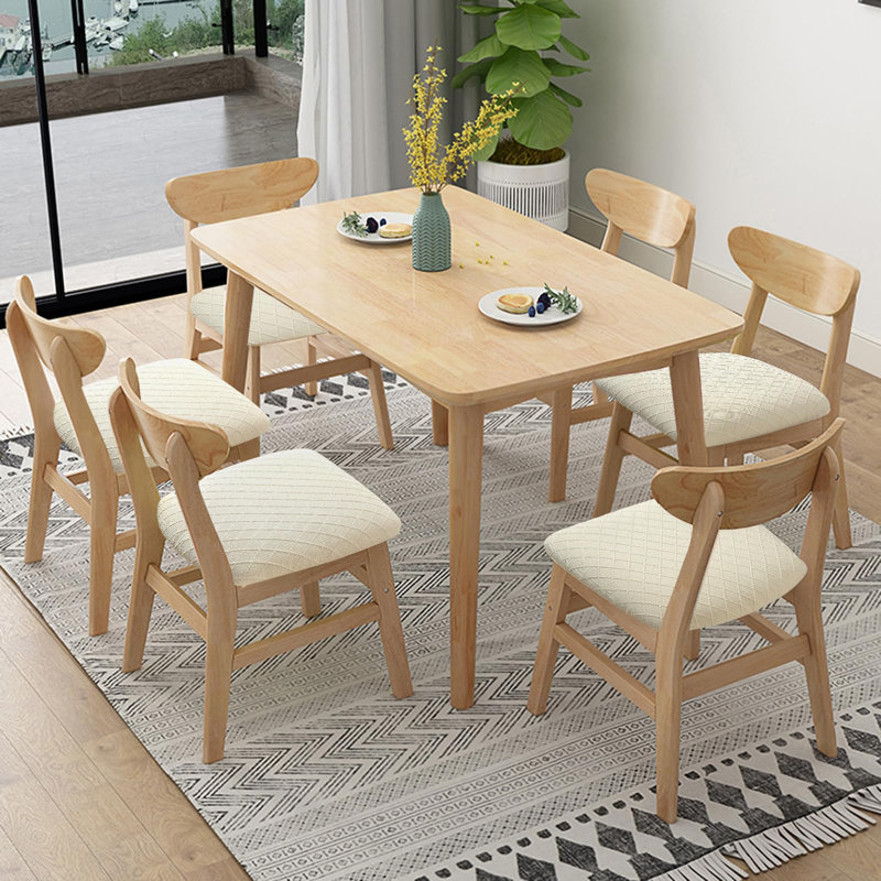 Le siège extensible couvre 6 pièces, les housses de coussin de siège de salle à manger amovibles et lavables