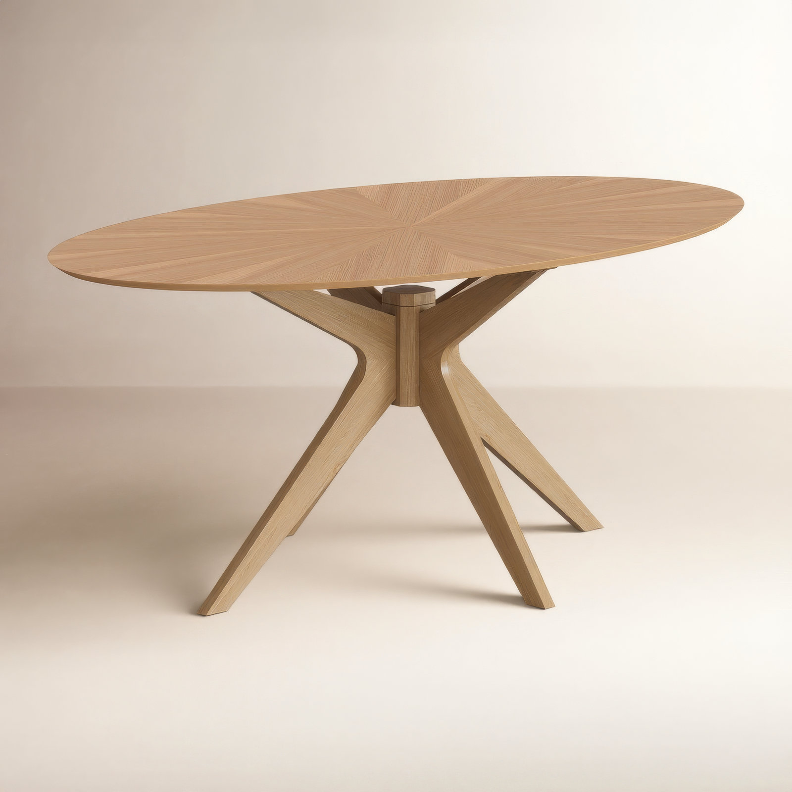 Fenway 70.5'' Oval Dining Table, Natural Top/Natural Base