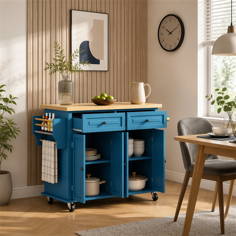 43.8 " W Kitchen Cart