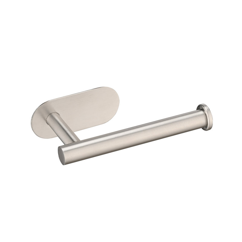Porte-papier hygiénique auto-adhésif en nickel brossé - fixation murale en acier inoxydable, Nickel brossé