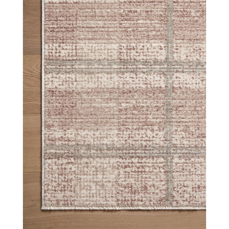 Ember Clay and Mist Flat Woven Wool Area Rug