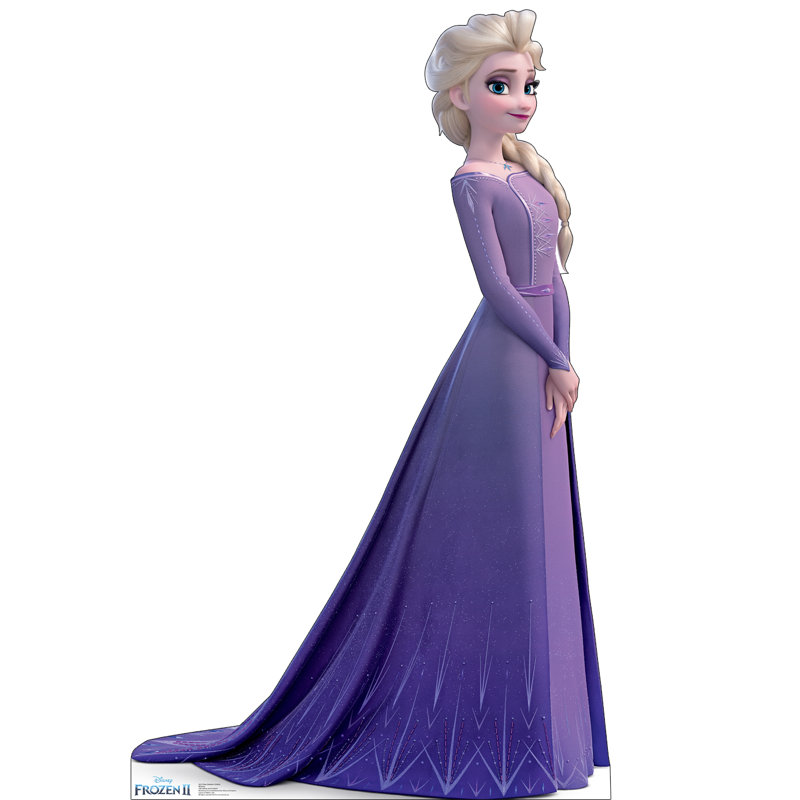 Frozen 2 Elsa Life-Size Purple Cardboard Standup