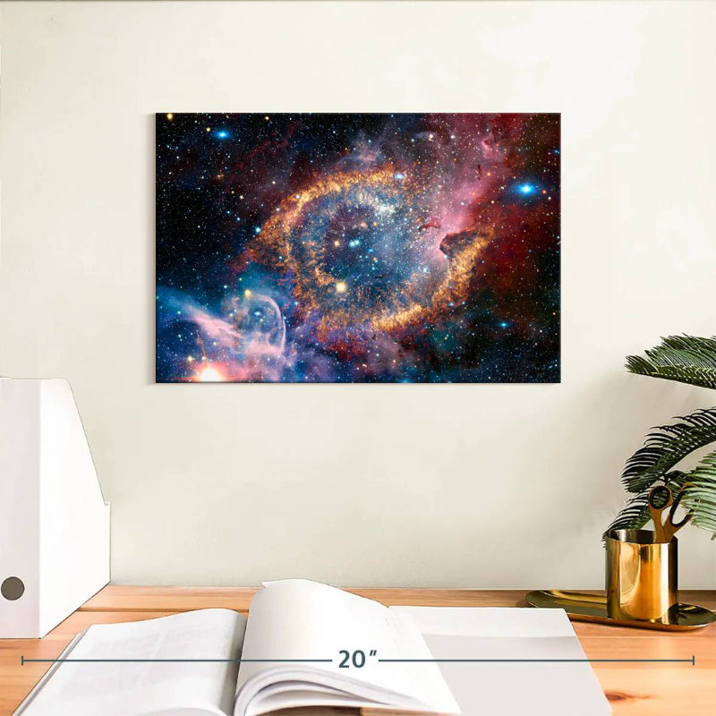 Oberle Helix Planetary Nebula, 8" H x 12" W