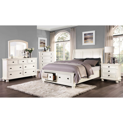 Table d'appoint de chambre à coucher avec tiroir caché en blanc - 2 tiroirs, glissières à roulement, bois, sans assemblage, finition de table de chevet de style traditionnel pour les souvenirs, ton bronze antique foncé, assemblage