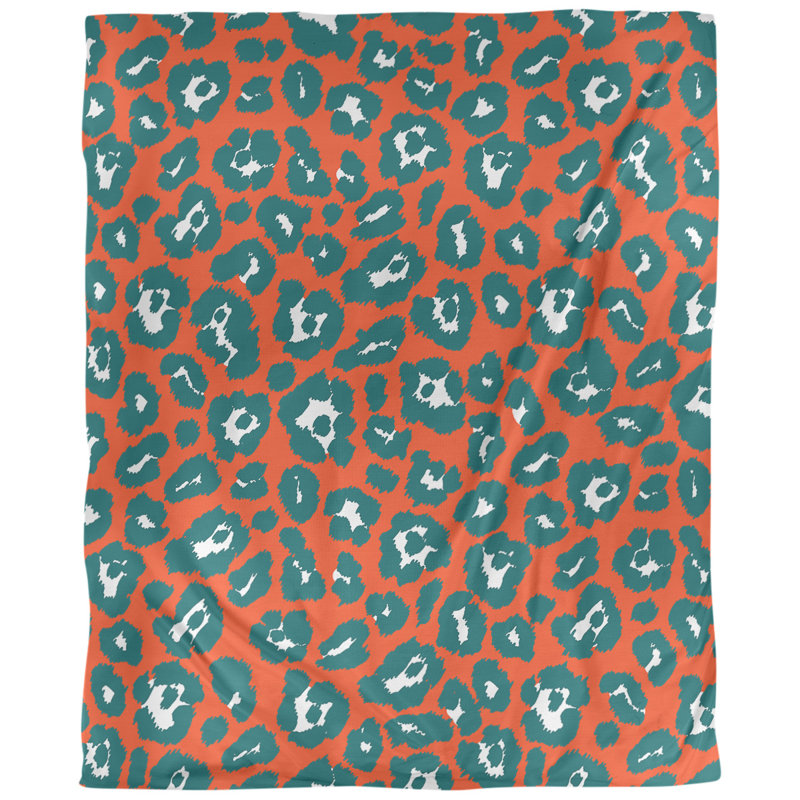 Housse de couette simple, Orange/vert, Polyester brossé, Housse de couette pour très grand lit