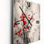 Horloge murale rouge et rouge Herb Garden II-2045863066