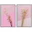Duo de fleurs roses délicates, sauvage, pop art, glam, panoramique, amusant, multicolore ultra-101752364