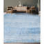 Tapis argenté et bleu clair noué à la main de haute qualité-64646177
