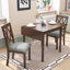 Table de salle à manger extensible de 29 à 45 po pour 4 personnes, table de cuisine pliante avec pieds en bois d'hévéa, table de salle à manger peu encombrante pour le salon, la cuisine, la salle à manger et le petit espace (table seulement)-288763341