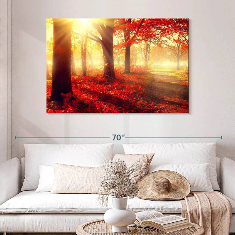 Harnek Sunny Fall Forest, 32" H x 48" W