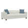 Pop-up Sleeper Sofa With Round Rolling Coffee Table