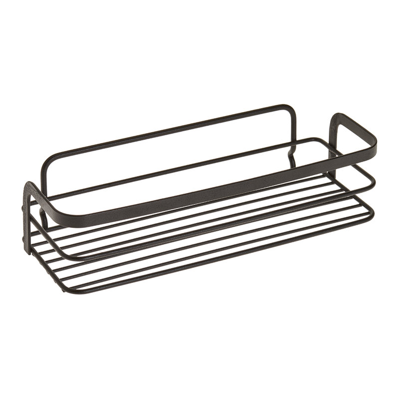 Iron Bathroom Shelves, Black