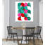 Modern Tropical Christmas Abstract Bold Colorful Palm Summer Tropical Wall Art Print by Dominique Vari - Wrapped Canvas Print-69678092