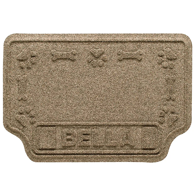 Tapis pour animaux intérieur et extérieur 22 po x 33 po WaterHog® Drool Hog Paws and Bones, Chameau, Oui