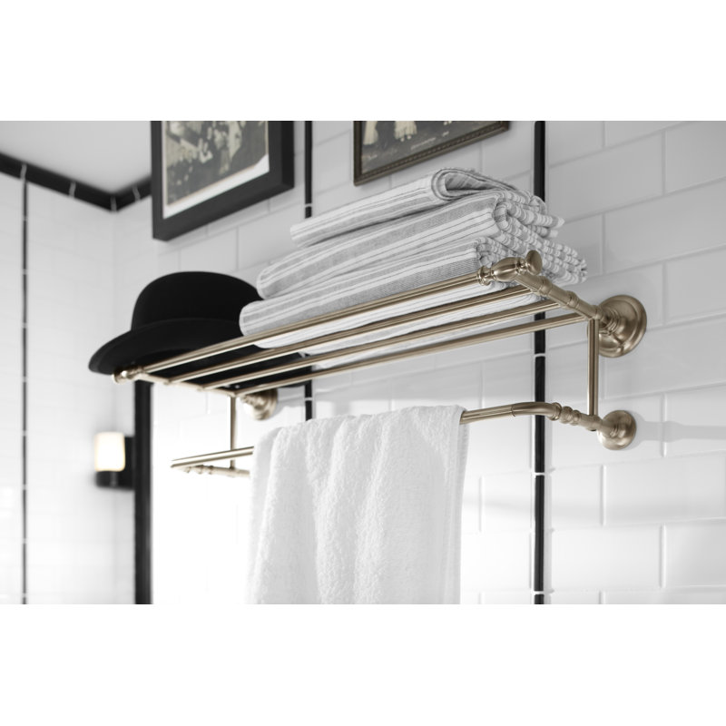 Artifacts Hotelier Wall Shelf, Vibrant Polished Nickel