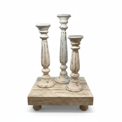 Set of 3 Framingham Pillar Holders