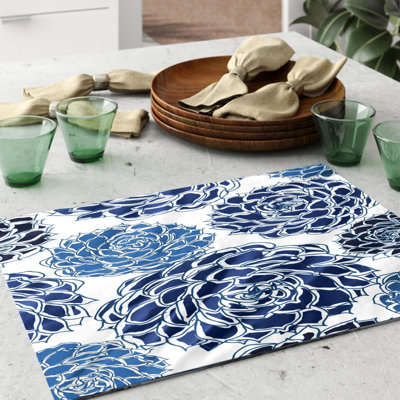 Gorrell Polyester Floral Rectangle Placemat