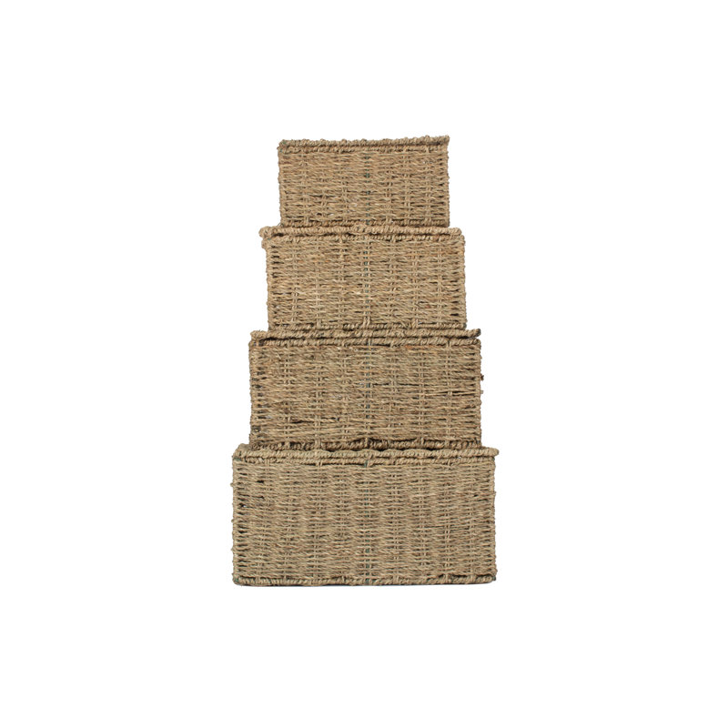 Seagrass 4 Piece Storage Hamper set
