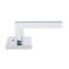 Bravura 839-7 Delray Privacy Lever on Square Contemporary  Rose in Polished Chrome