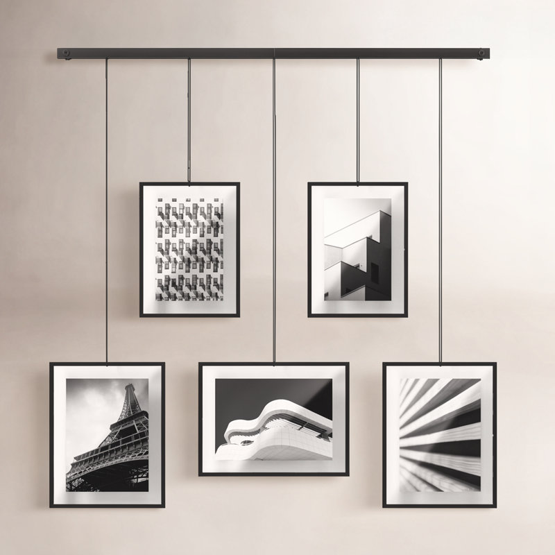 Cadre photo Gallery - cadres inclus: 5, Noir
