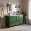 Meuble-lavabo autoportant 60 po avec comptoir simple en bois massif 60 po-126232839-126232838