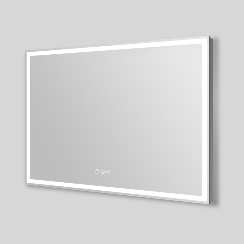 Streamline Rectangular Frameless LED Bathroom Vanity Mirror with Defogger, Dimmability, Color Temperature Change
