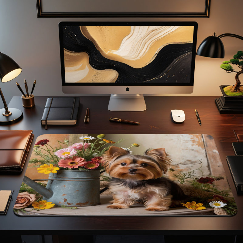 Polyester Desk Pad, 14.4x12.1