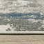 Tapis d'extérieur abstrait bleu et beige 5 pi x 7 pi résistant aux taches