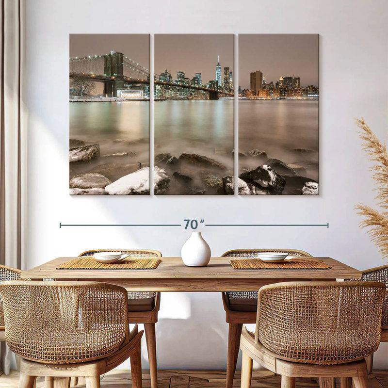 Sebbie Winter Brooklyn Bridge, 32" H x 50" W