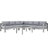 Shore 6 Piece Outdoor Patio Aluminum Sectional Sofa Set-563058723