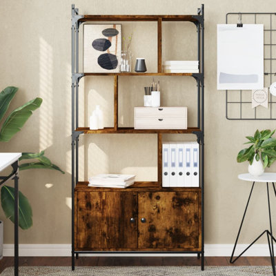 Anntonette 154.5cm H x 76.5cm W Steel Etagere Bookcase
