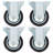 Azul 24 Piece Fixed Castor Set