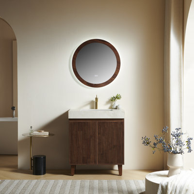 Freestanding Standard With Engineered Stone Top