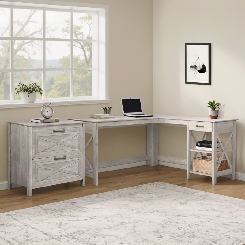 Summy 30'' Wide 2 -Drawer File Cabinet, Washed Gray