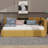 Twin-Size Upholstered Daybed With Two Built-In Drawers-853071593