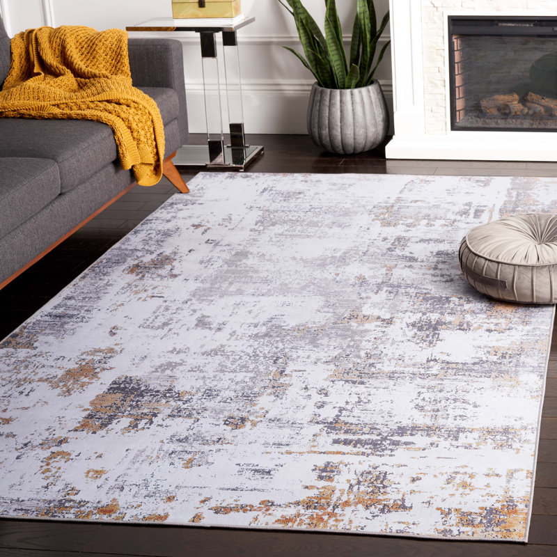 Auva Performance Machine Washable Abstract Rug, Rectangle 6' x 9'
