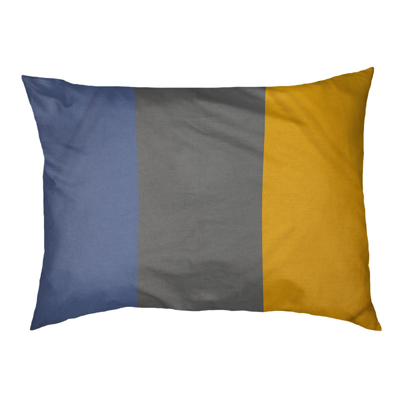 Coussin Designer, Moyen (L 30 po x l 40 po), Bleu basketball / gris basketball / jaune basketba