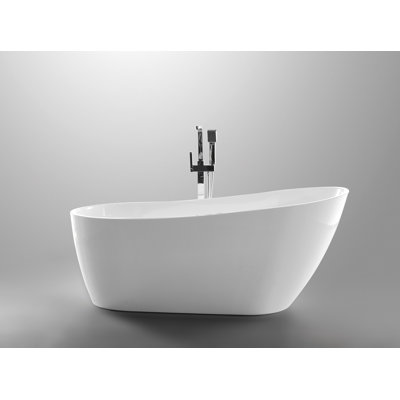 Cora 67" Freestanding Soaking Acrylic Bathtub