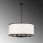 Floid 6 - Light Black Drum Pendant