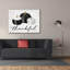  «Thankful», art mural sur toile avec lettres et lignes, 54 po x 40 po