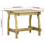 Depp Rectangular Pine Outdoor Dining Table , 110cm cm W 74cm cm D