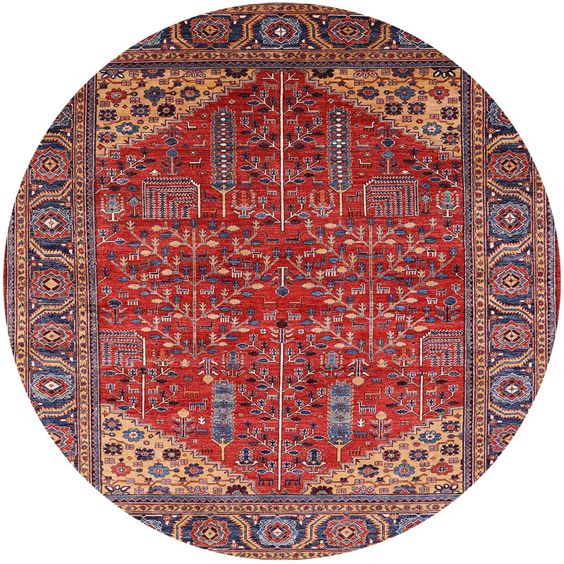 Oriental Indoor Rug, Round 8'