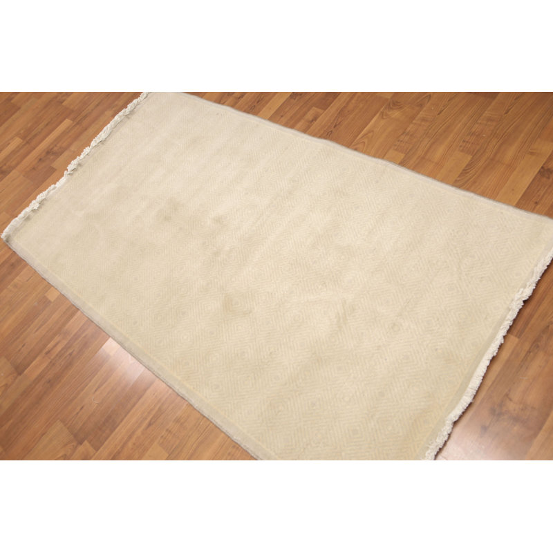 Tapis zone en laine noué la 3 pi x 4 pi 6 po one-of-kind Herndon