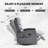 Heat Massage Manual Recliner Chair With Rocker And Swivel In Fabric For Living Room-1093506142