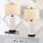 Ensemble de lampe de table USB en céramique Yorleni