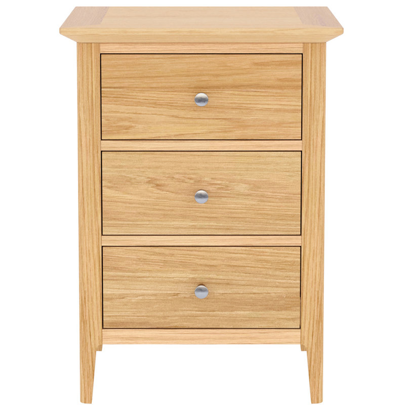Grassi 45cm W Solid + Manufactured Wood Bedside Table