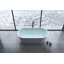 Baignoire de trempage autoportante en acrylique 63 po avec trop-plein et drain chromés, certifié Cupc