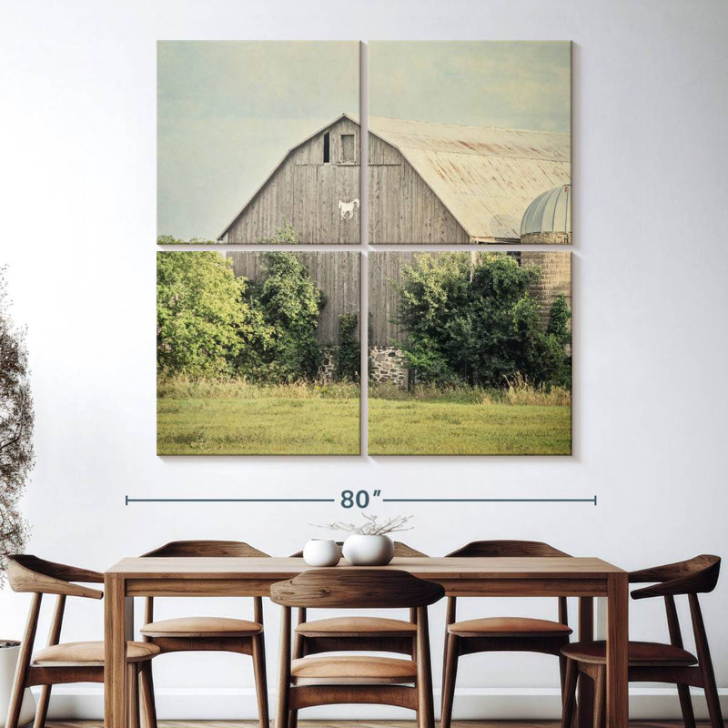 Late Summer Barn II, 74" H x 74" W